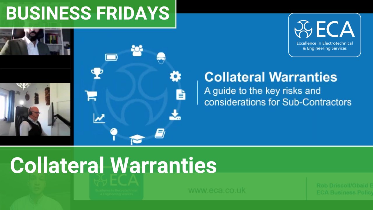 ECA Business Fridays | Everything You Need to Know About Collateral Warranties