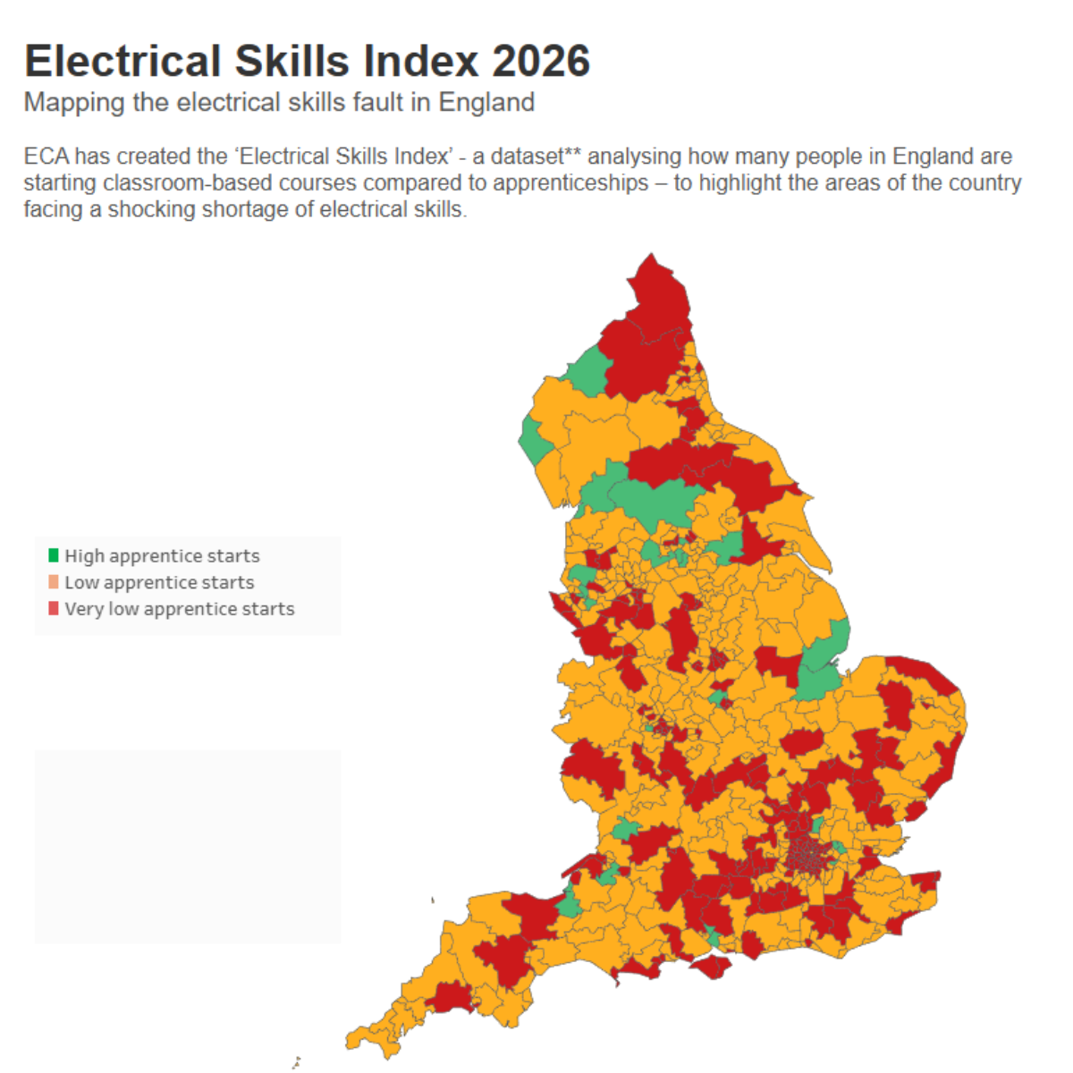 Electrical skills gap deepens as apprenticeship starts fall despite surging demand