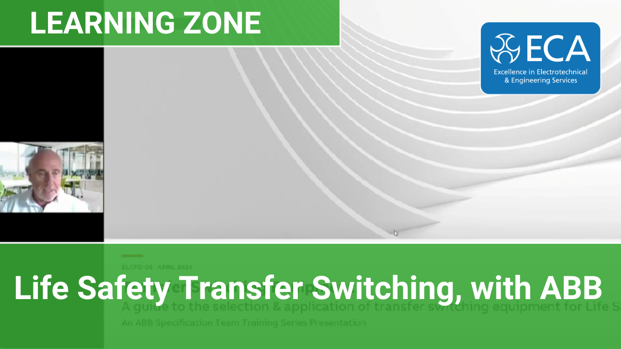Learning Zone with ABB | Life Safety Transfer Switching